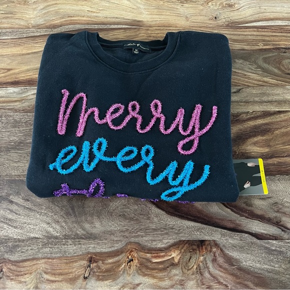 NWT State Of Mine Women's Sparkle Sweatshirt - Picture 8 of 16